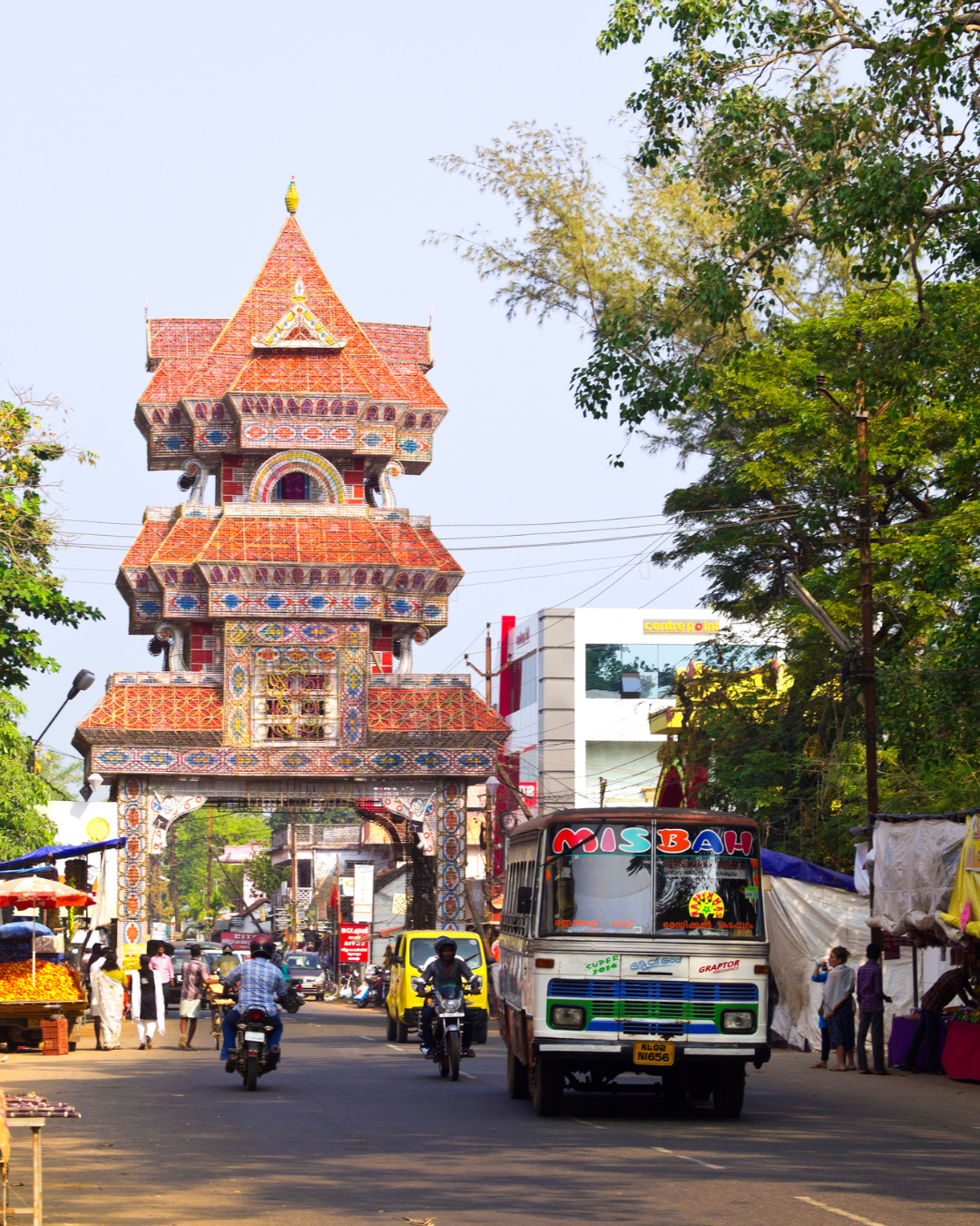 Alappuzha canal village and paddy fields